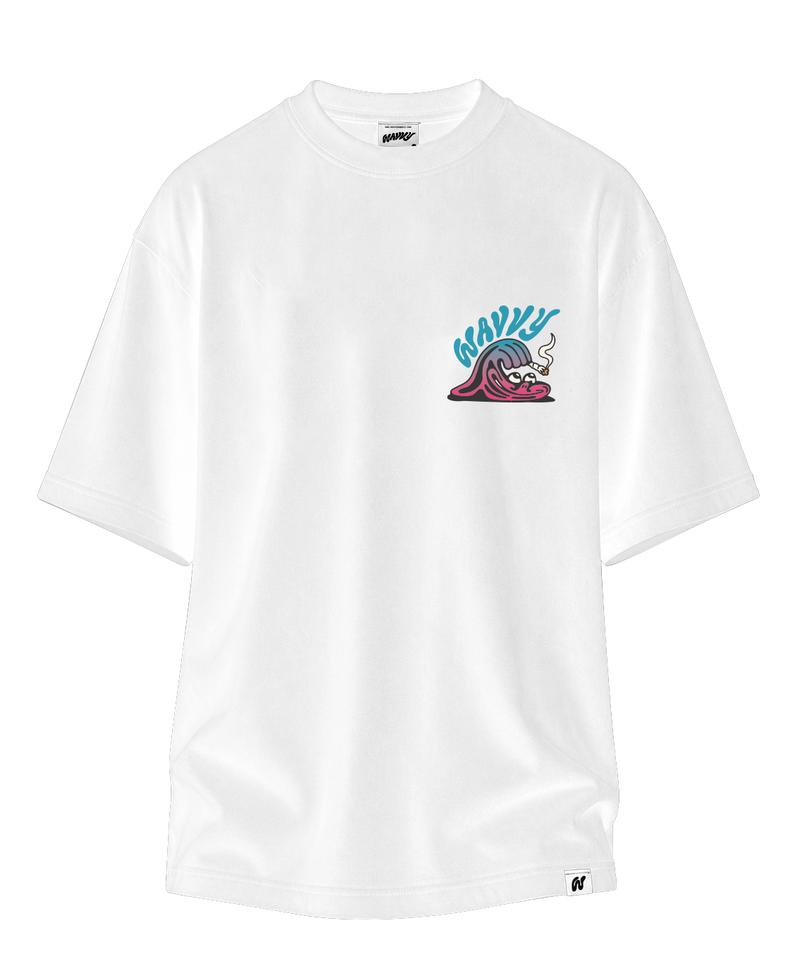 Wavvy Classic Tee - White - Gelato print